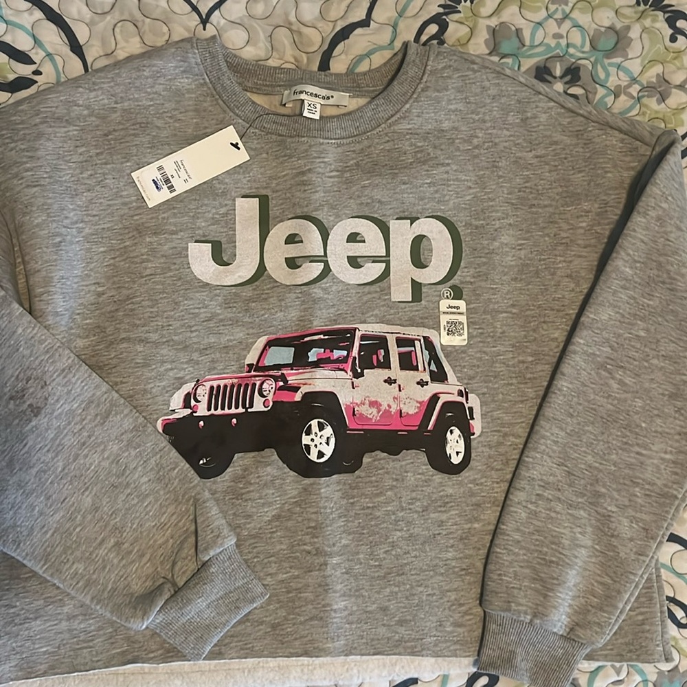 Jeep Gray Graphic Sweatshirt